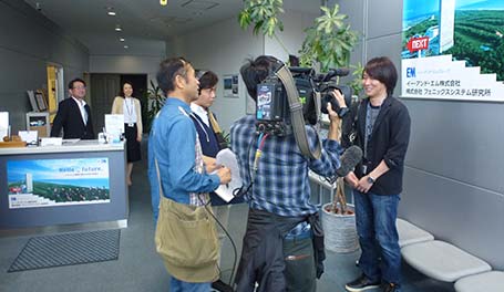 テレビ取材風景